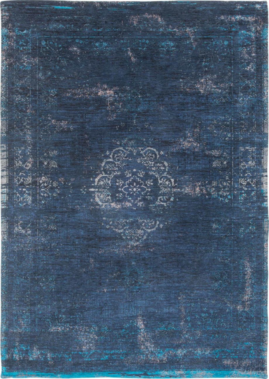 Louis De Poortere carpet LX 8254 Fading World Medaillon Blue Night
