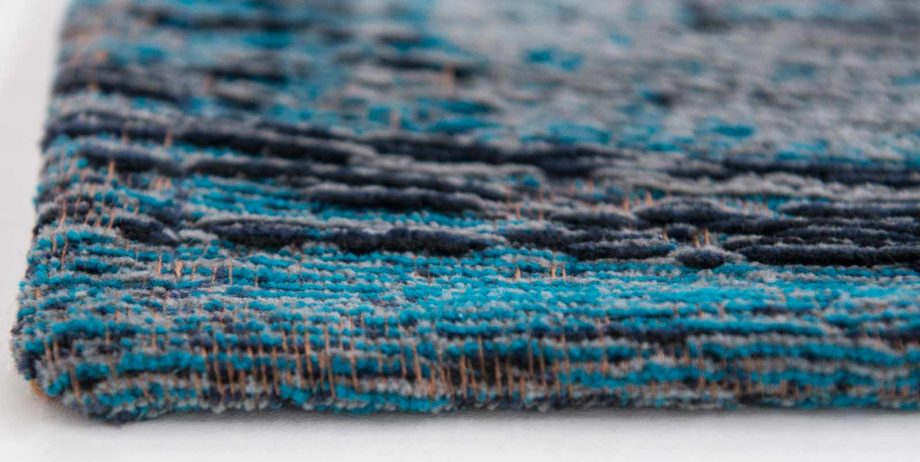 Louis De Poortere carpet LX 8255 Fading World Medaillon Grey Turquoise side