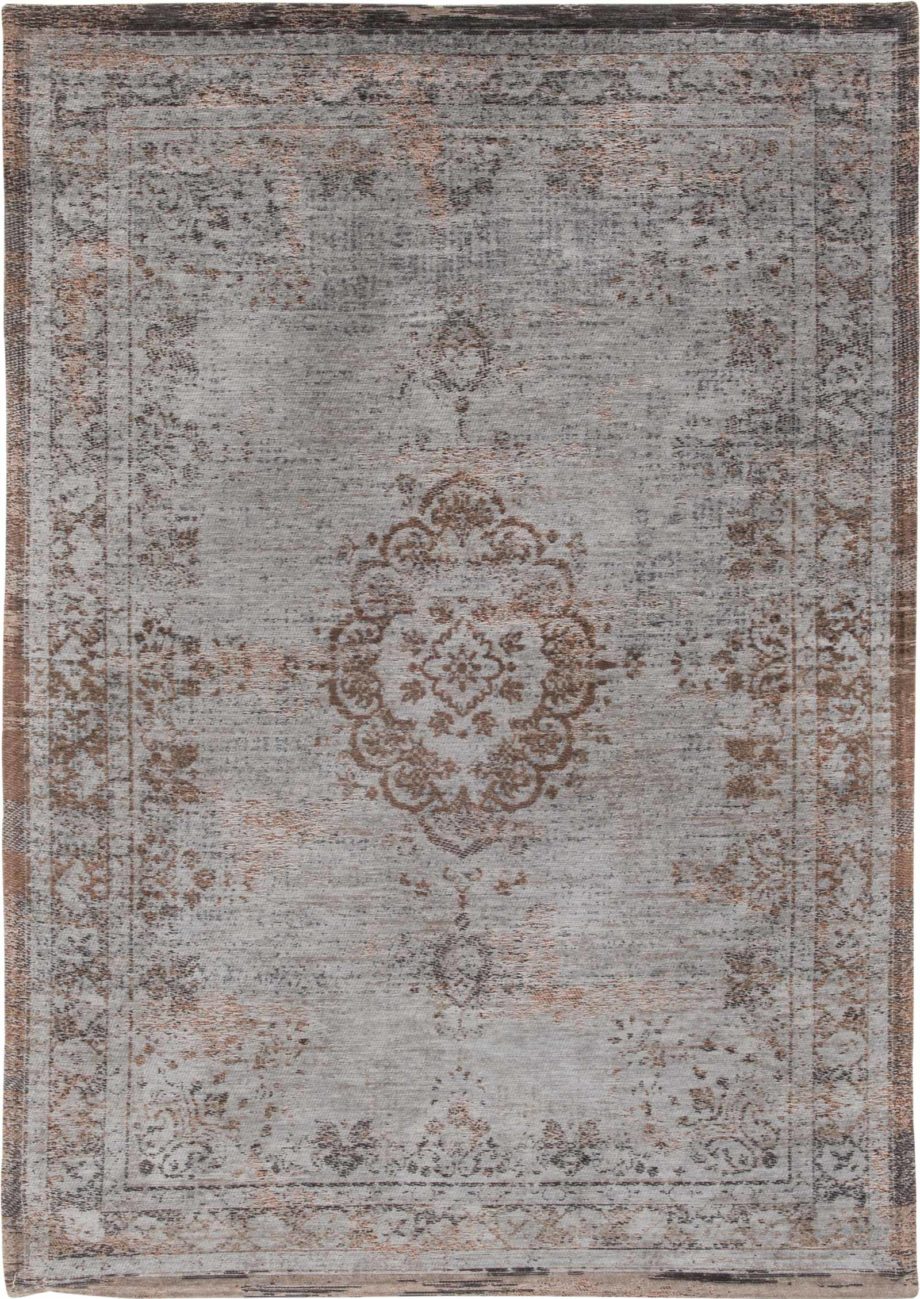 Louis De Poortere carpet LX 8257 Fading World Medaillon Grey Ebony