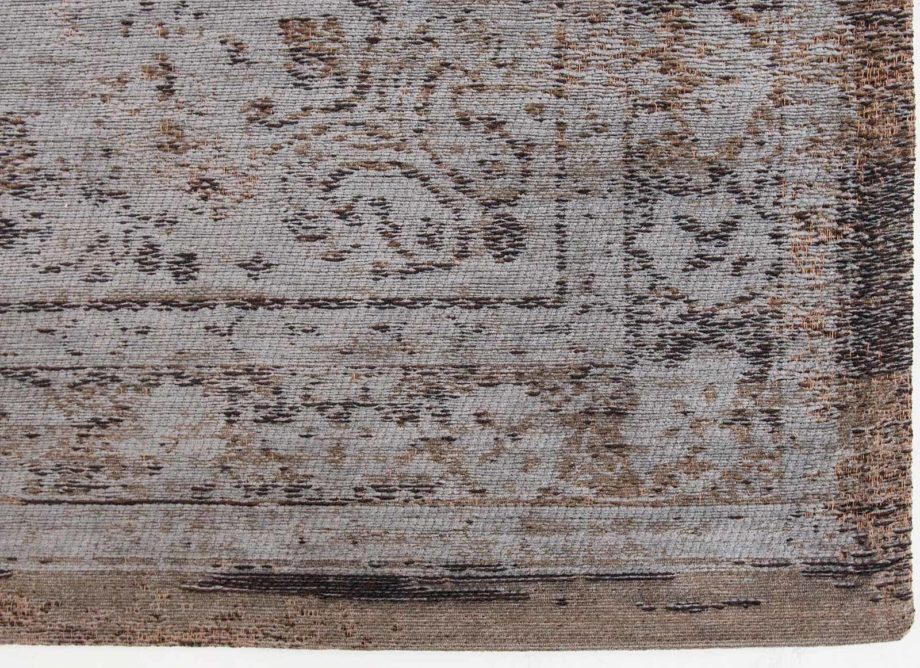 Louis De Poortere carpet LX 8257 Fading World Medaillon Grey Ebony corner