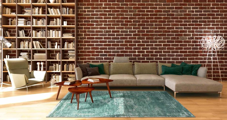 Louis De Poortere carpet LX 8258 Fading World Medaillon Jade interior