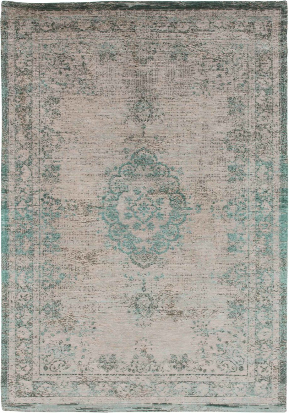 Louis De Poortere carpet LX 8259 Fading World Medaillon Jade Oyster