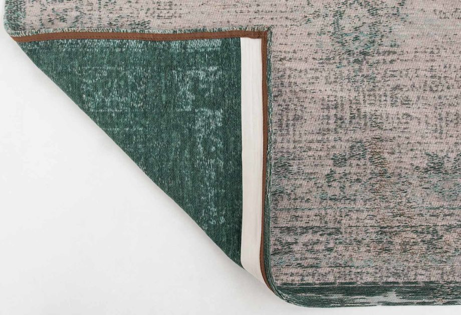 Louis De Poortere carpet LX 8259 Fading World Medaillon Jade Oyster back