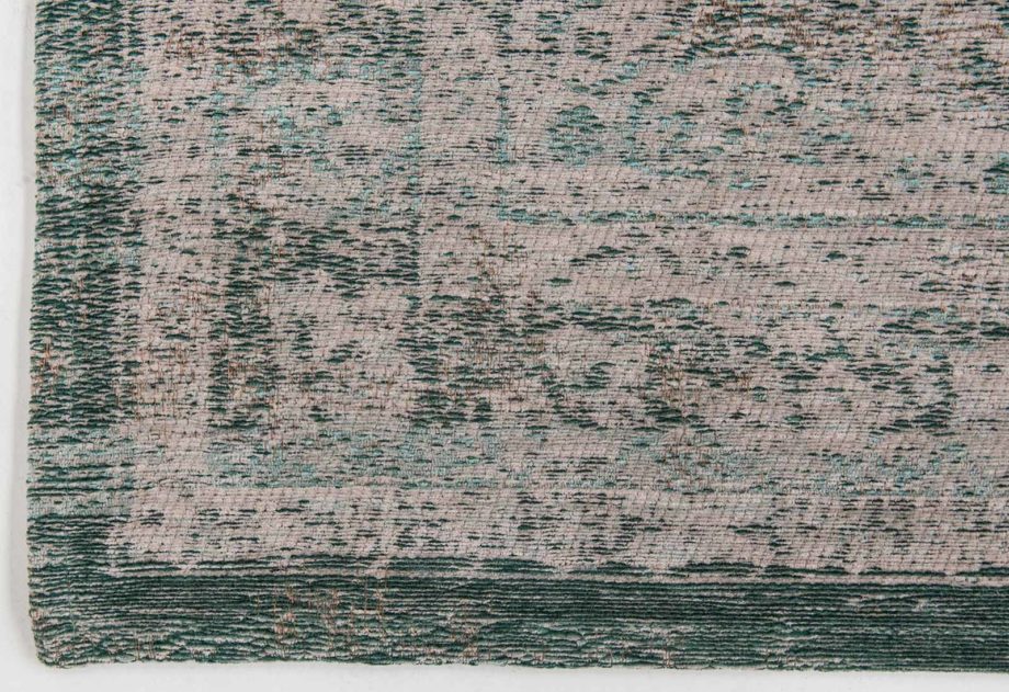 Louis De Poortere carpet LX 8259 Fading World Medaillon Jade Oyster corner