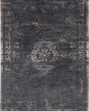 Louis De Poortere carpet LX 8263 Fading World Medaillon Mineral Black