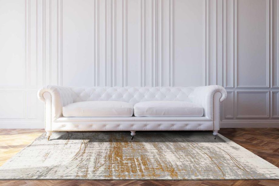 Louis De Poortere carpet LX 8419 Mad Men Griff Columbus Gold interior 2