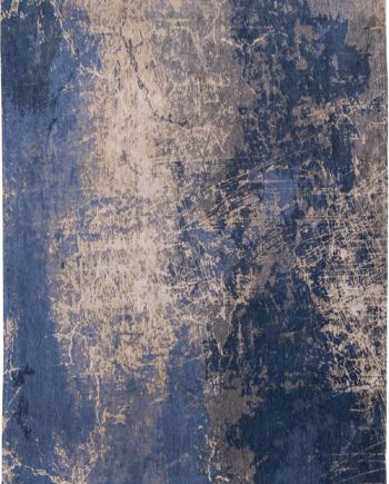 Louis De Poortere carpet LX 8629 Mad Men Cracks Abyss Blue