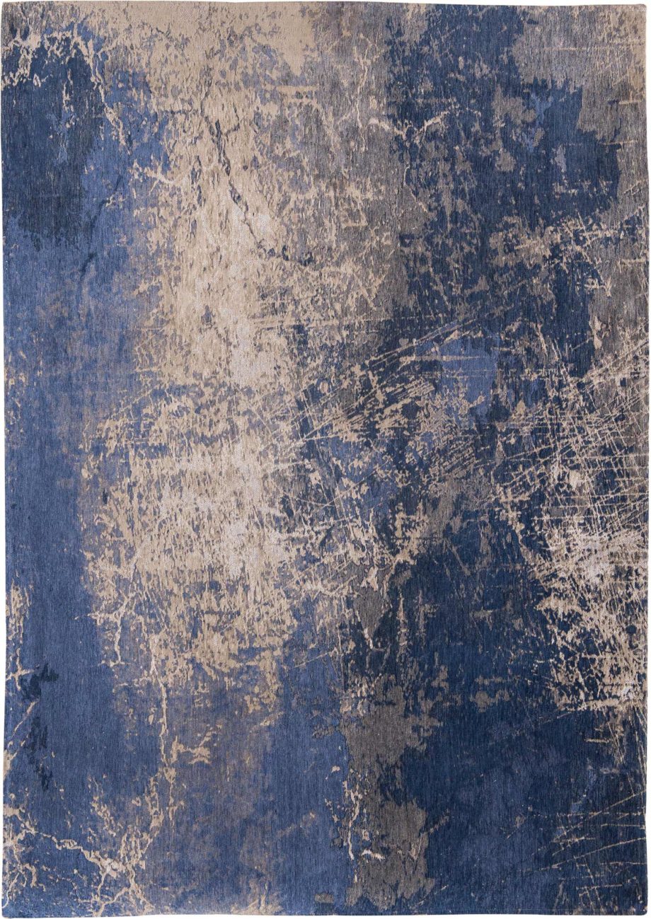 Louis De Poortere carpet LX 8629 Mad Men Cracks Abyss Blue