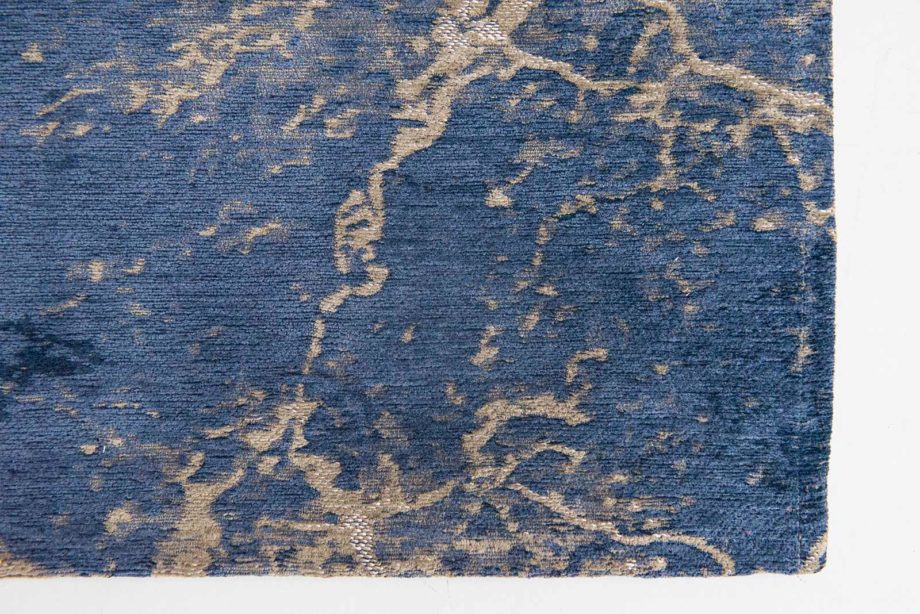 Louis De Poortere carpet LX 8629 Mad Men Cracks Abyss Blue zoom 3