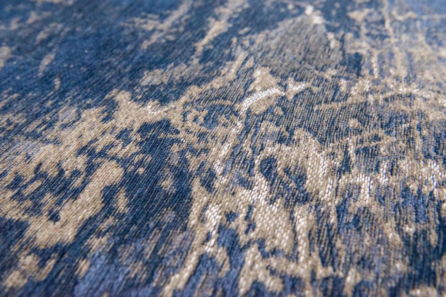 Louis De Poortere carpet LX 8629 Mad Men Cracks Abyss Blue zoom