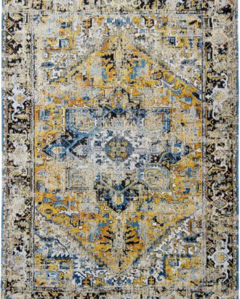 Louis De Poortere carpet LX 8704 Antiquarian Antique Heriz Amir Gold