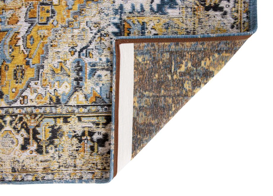 Louis De Poortere carpet LX 8704 Antiquarian Antique Heriz Amir Gold back