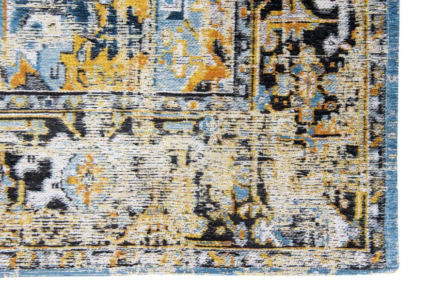 Louis De Poortere carpet LX 8704 Antiquarian Antique Heriz Amir Gold corner