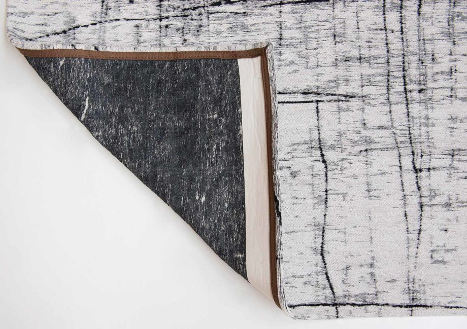 Louis De Poortere carpet LX 8926 Mad Men Griff Metro Black and White back
