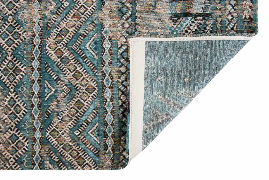 Louis De Poortere carpet LX 9110 Antiquarian Kilim Zemmuri Blue back