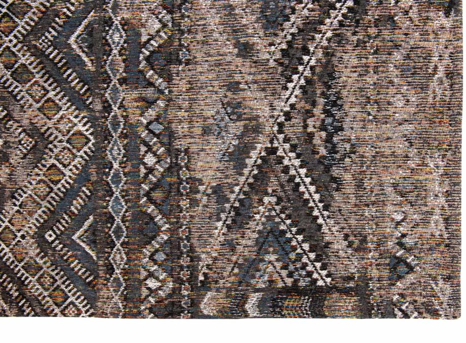 Louis De Poortere carpet LX 9113 Antiquarian Kilim Black Rabat corner