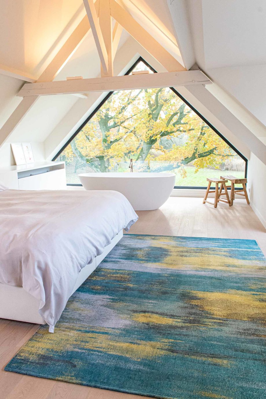 Louis De Poortere carpet LX 9119 Atlantic Monetti Nymphea Blue interior 2