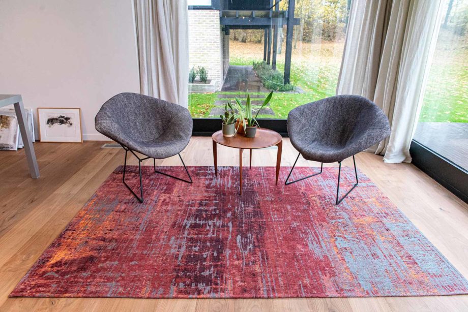 Louis De Poortere carpet LX 9125 Atlantic Streaks Nassau Red interior 4