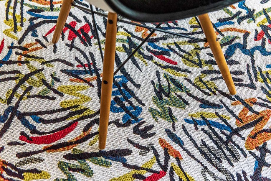Louis De Poortere carpet LX 9144 Gallery Graffito Street Graph interior 3