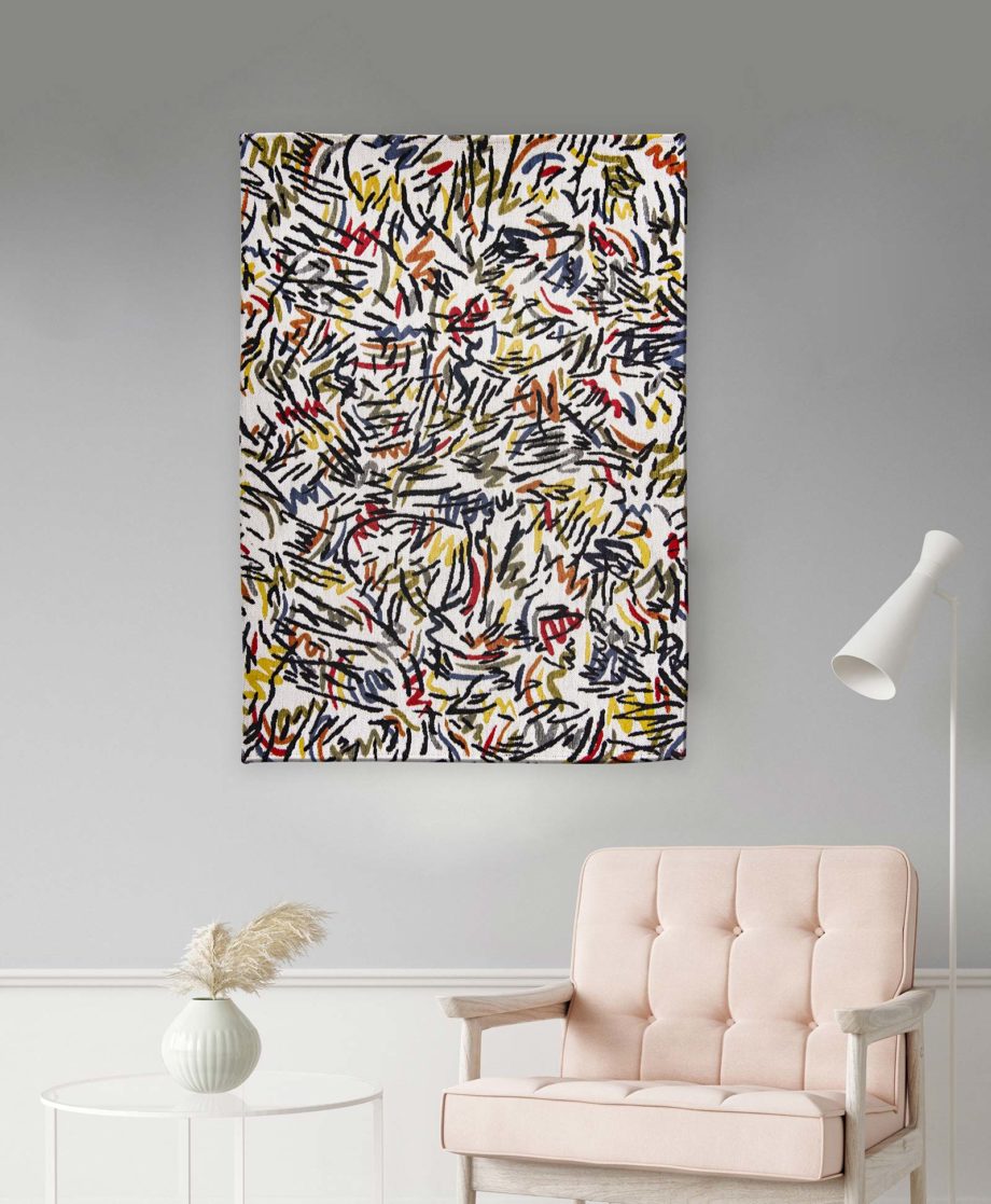 Louis De Poortere carpet LX 9144 Gallery Graffito Street Graph interior