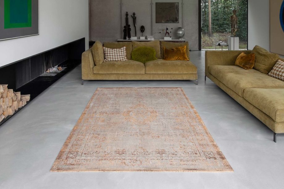 Louis De Poortere carpet LX 9067 Fading World Medallion Salmon interior 1