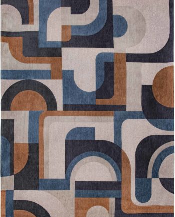 Louis De Poortere carpet LX 9196 Nuance Module Camel Blue