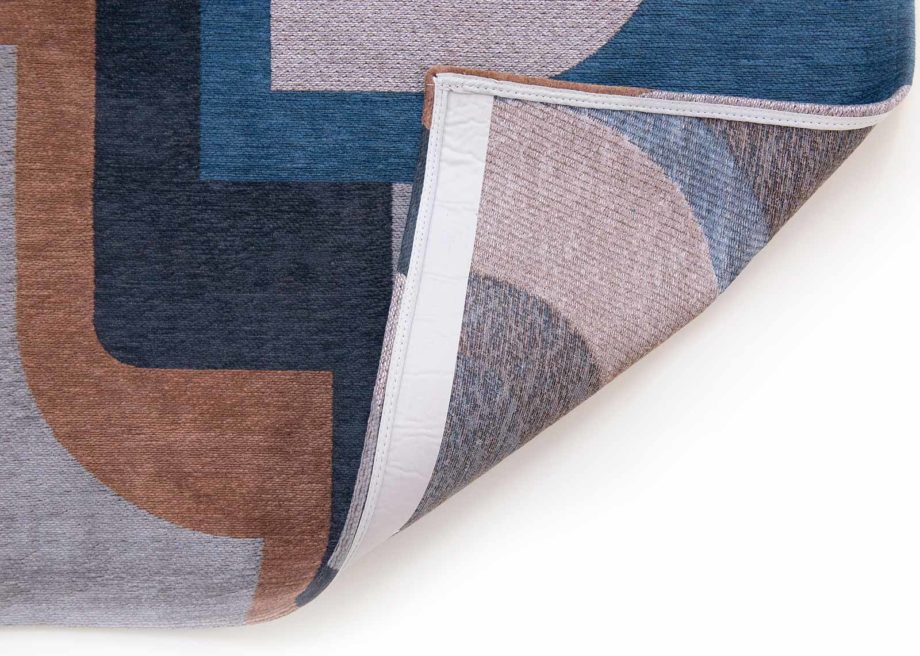 Louis De Poortere carpet LX 9196 Nuance Module Camel Blue back