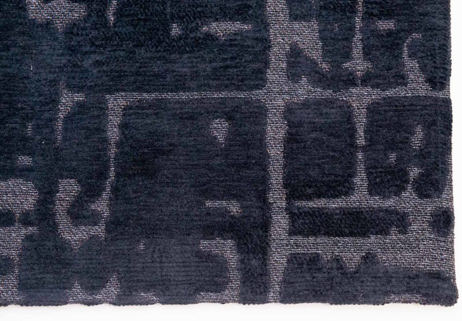 Louis De Poortere carpet LX 9200 Structures Baobab Black Water corner