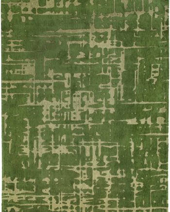 Louis De Poortere carpet LX 9202 Structures Baobab Perrier Green