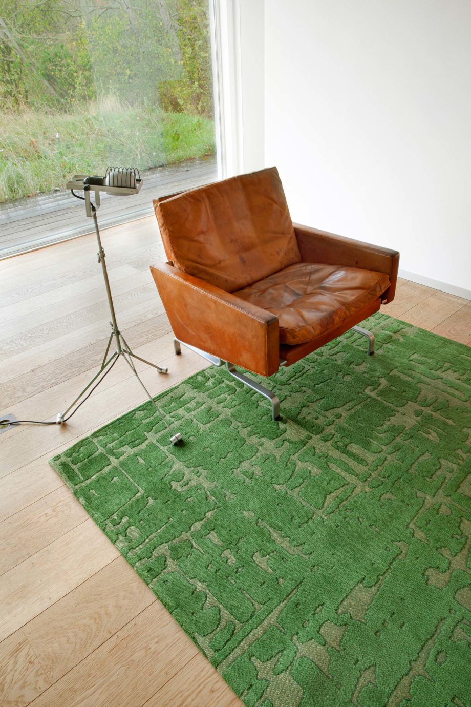Louis De Poortere carpet LX 9202 Structures Baobab Perrier Green interior 2