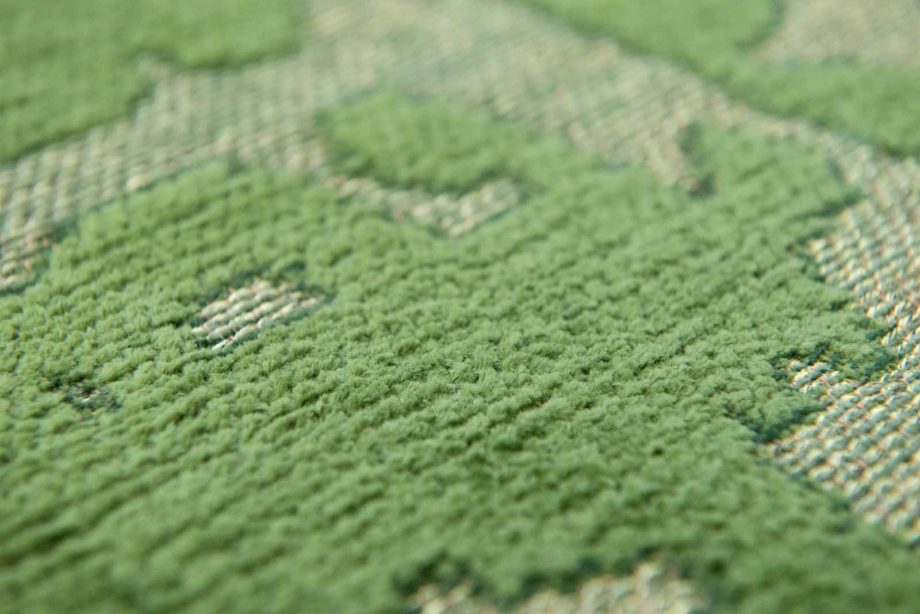 Louis De Poortere carpet LX 9202 Structures Baobab Perrier Green zoom 1