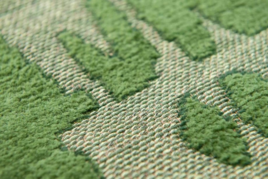 Louis De Poortere carpet LX 9202 Structures Baobab Perrier Green zoom 2