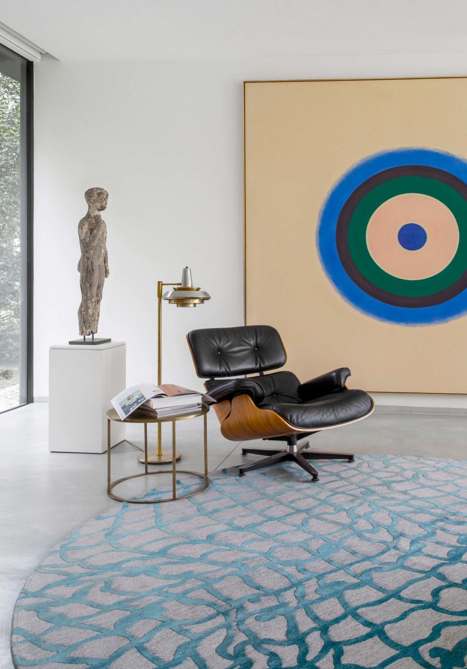 Louis De Poortere carpet LX 9203 Mad Men Dedalo Blue Marine interior 5