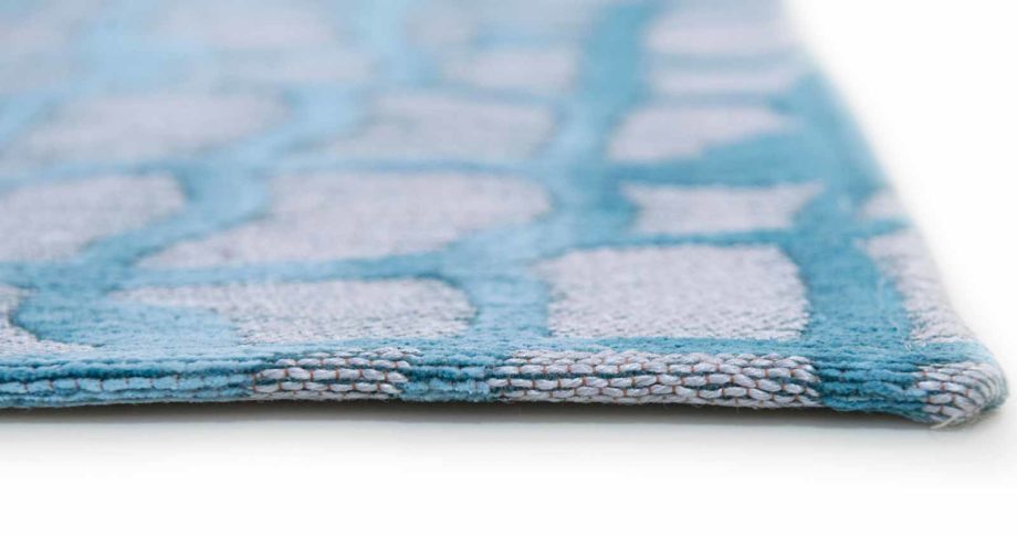 Louis De Poortere carpet LX 9203 Mad Men Dedalo Blue Marine side