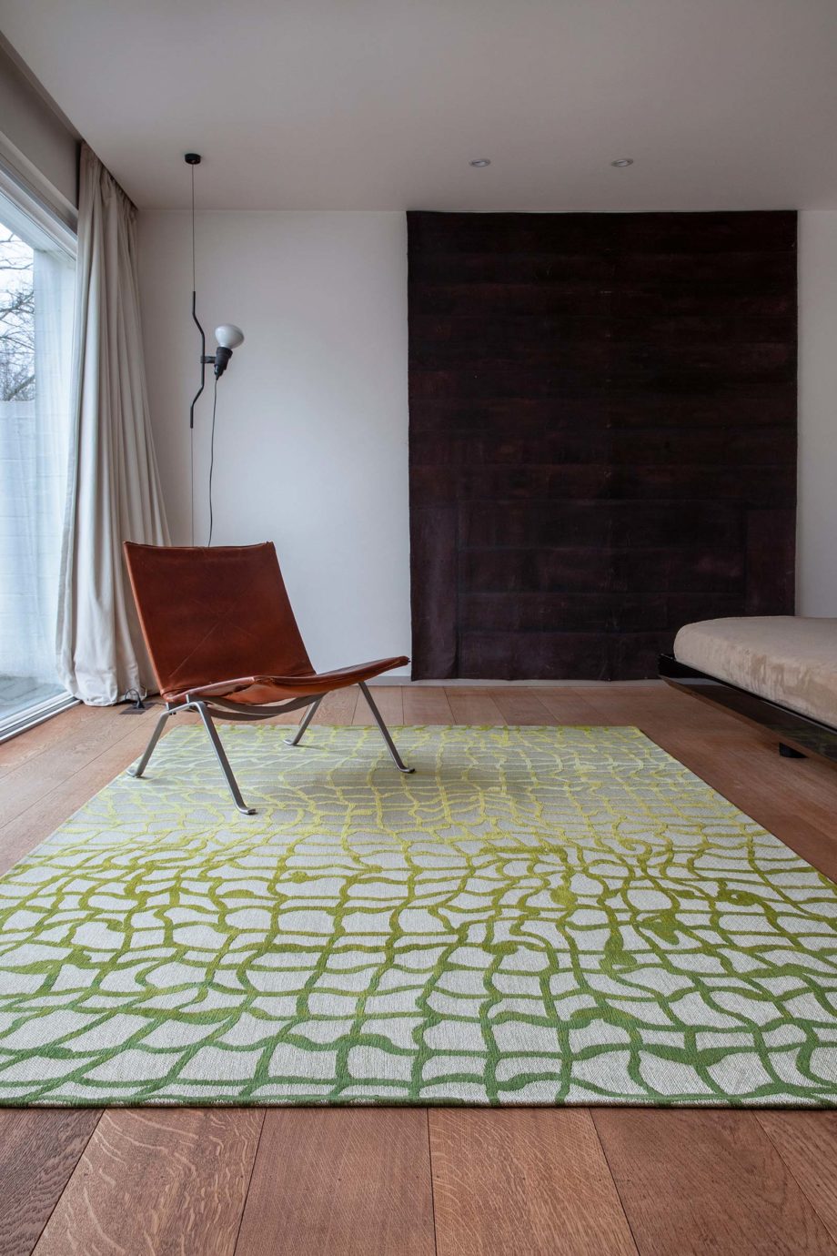 Louis De Poortere carpet LX 9204 Mad Men Dedalo Republic Green interior 2
