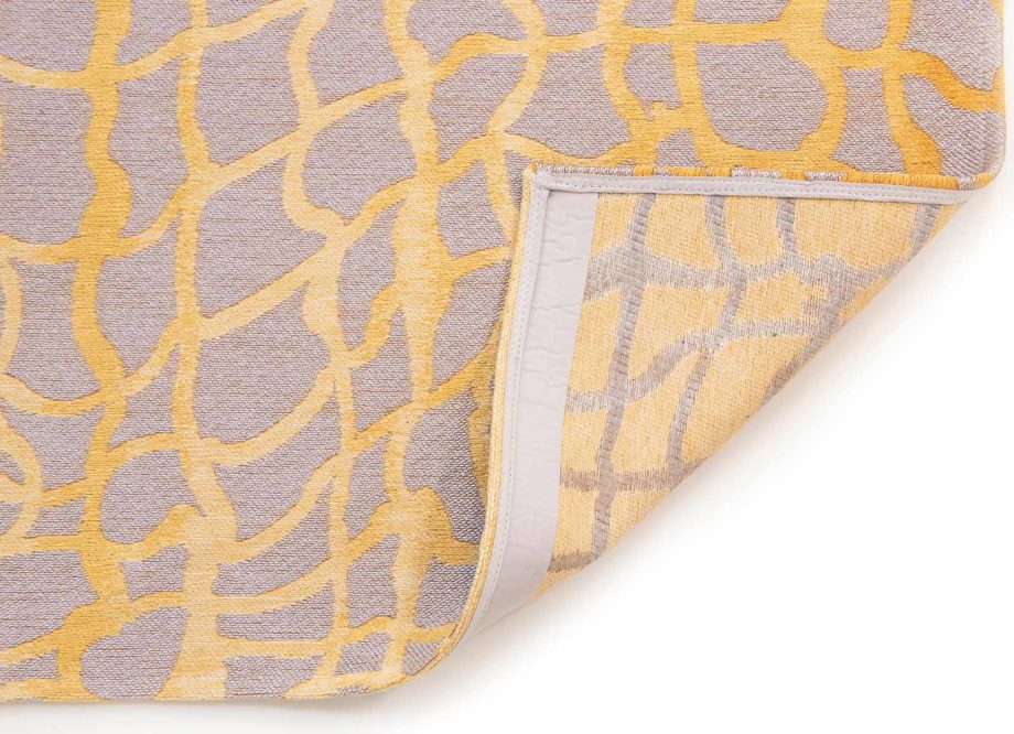 Louis De Poortere carpet LX 9205 Mad Men Dedalo Yellow Scarab back