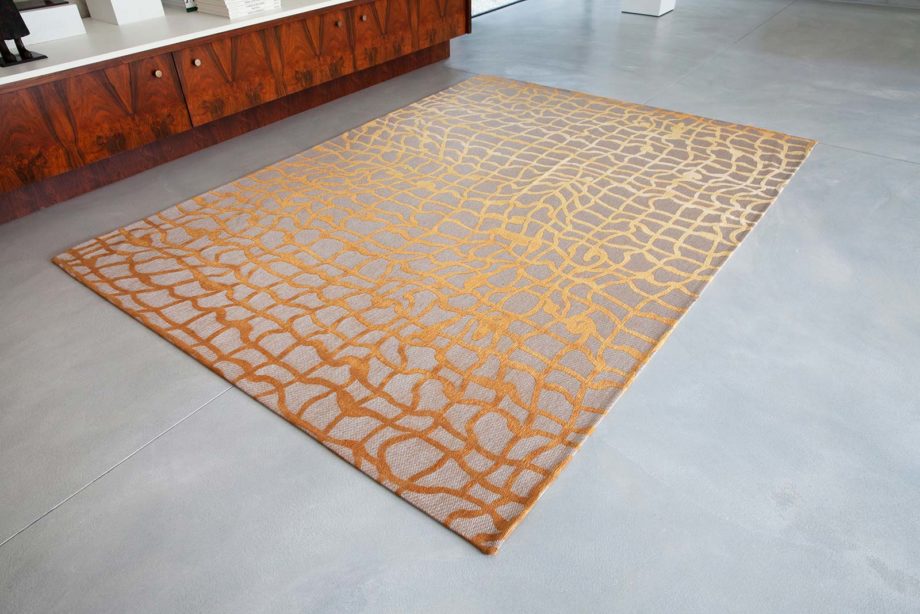 Louis De Poortere carpet LX 9205 Mad Men Dedalo Yellow Scarab interior 2