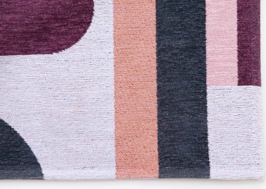 Louis De Poortere carpet LX 9209 Nuance Module Pink Rohe corner