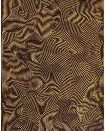 Louis De Poortere carpet LX 9227 Meditation Coral Black Gold