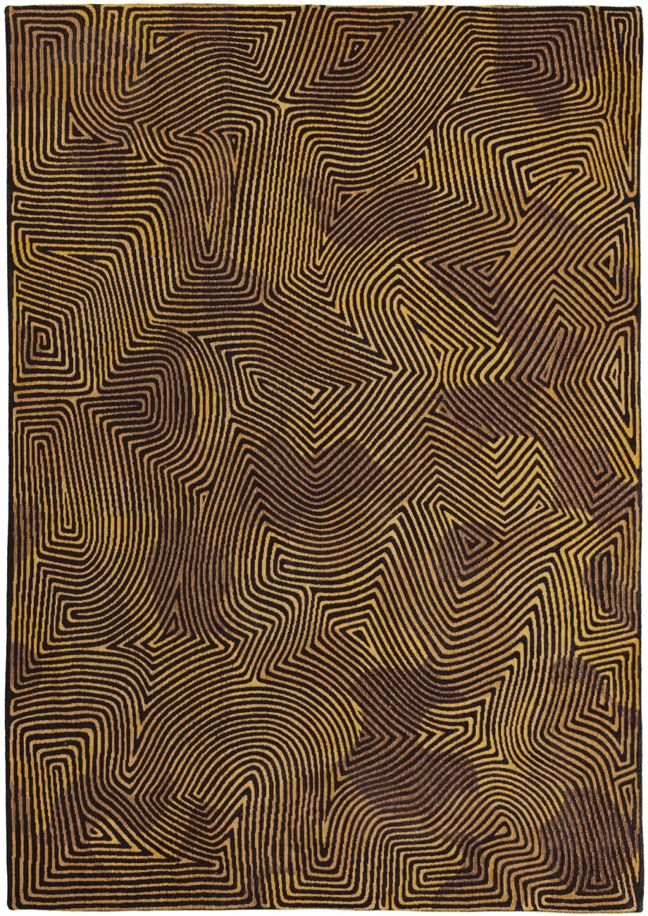 Louis De Poortere carpet LX 9227 Meditation Coral Black Gold