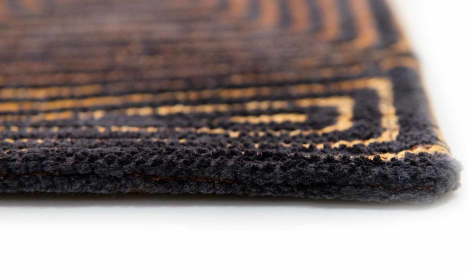 Louis De Poortere carpet LX 9227 Meditation Coral Black Gold side
