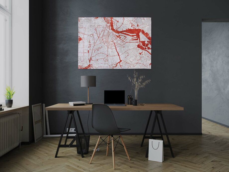 Louis De Poortere carpet Cities Amsterdam 9323 Orange Cut interior 2