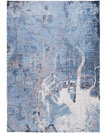 Louis De Poortere carpet Cities Tokyo 9314 Conductive Blue