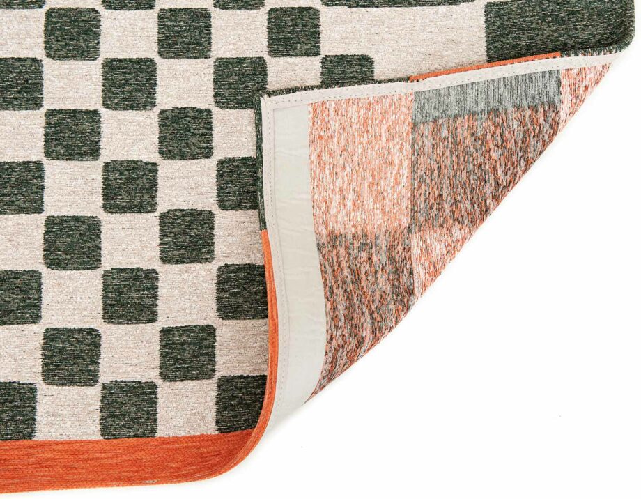 Louis De Poortere carpet Craft Chess 9339 Deep Green back