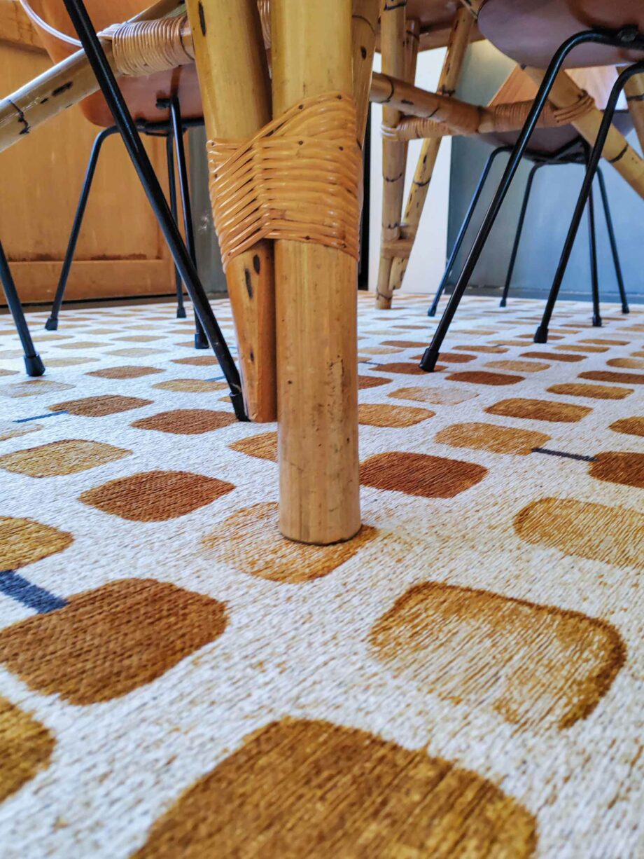 Louis De Poortere carpet Craft Cobblestone 9346 Peach Party interior 1