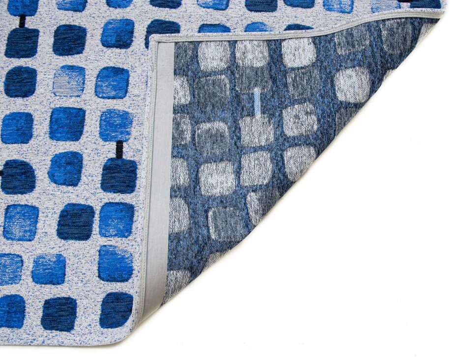 Louis De Poortere carpet Craft Cobblestone 9348 Amparo Blues back