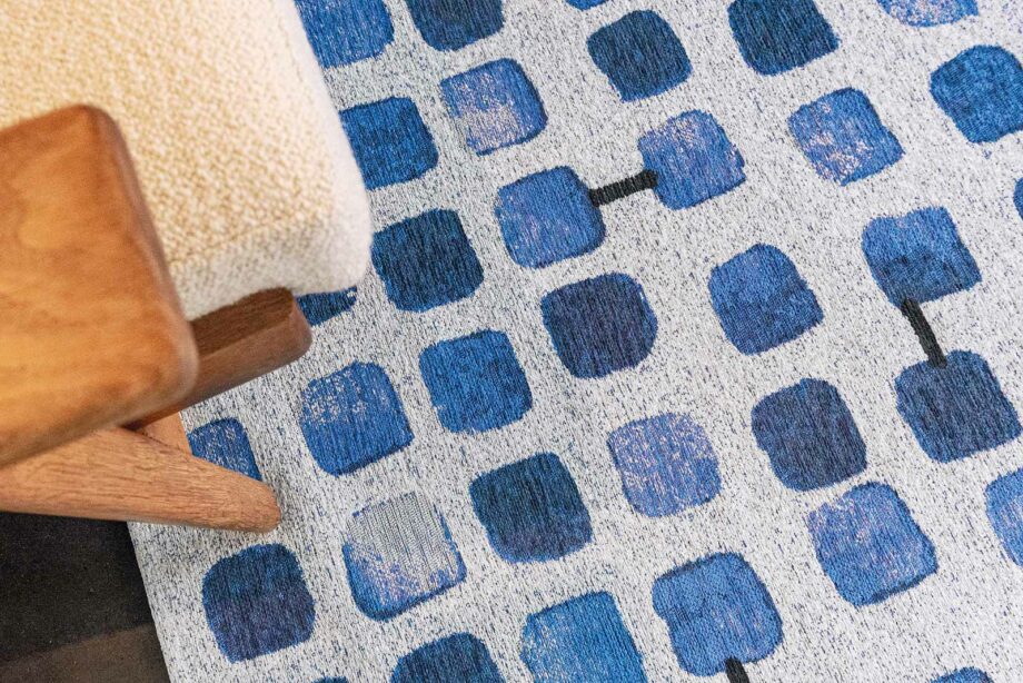 Louis De Poortere carpet Craft Cobblestone 9348 Amparo Blues interior 3