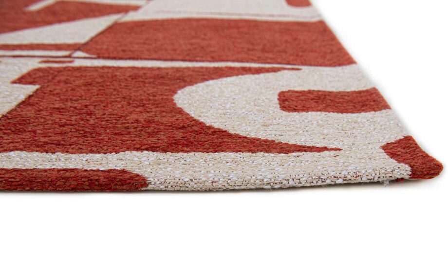 Louis De Poortere carpet Craft Papercut 9364 Rust side