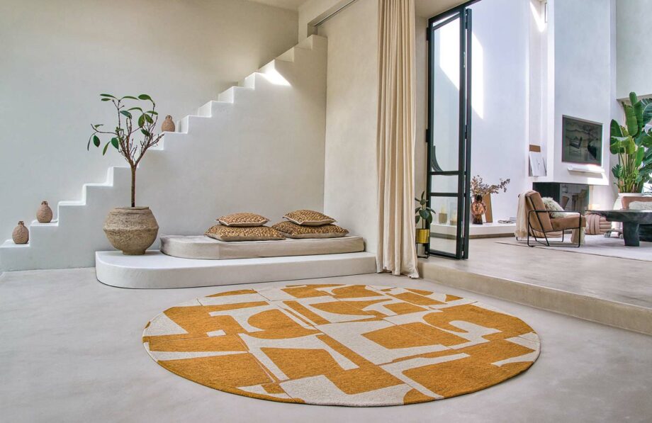 Louis De Poortere carpet Craft Papercut 9367 Curry interior 1