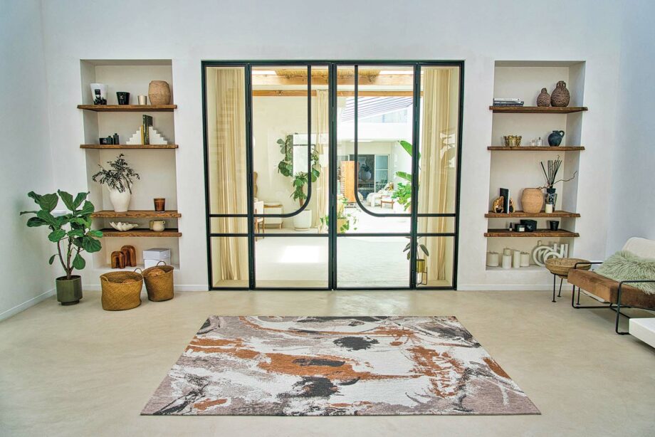 Louis De Poortere carpet Gallery Fresque 9344 Middle Of interior 1